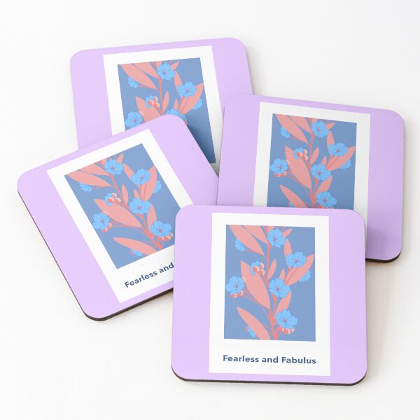 Item preview, Fearless and Fabulous Blue Floral Art designed and sold by chatzous.