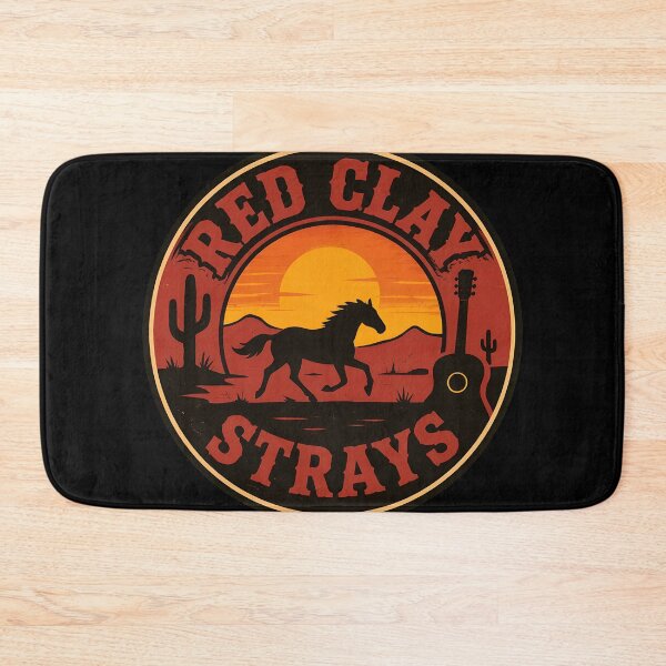 Item preview, Red Clay Strays Western Horse Guitar Sunset-64 designed and sold by CuteBots.