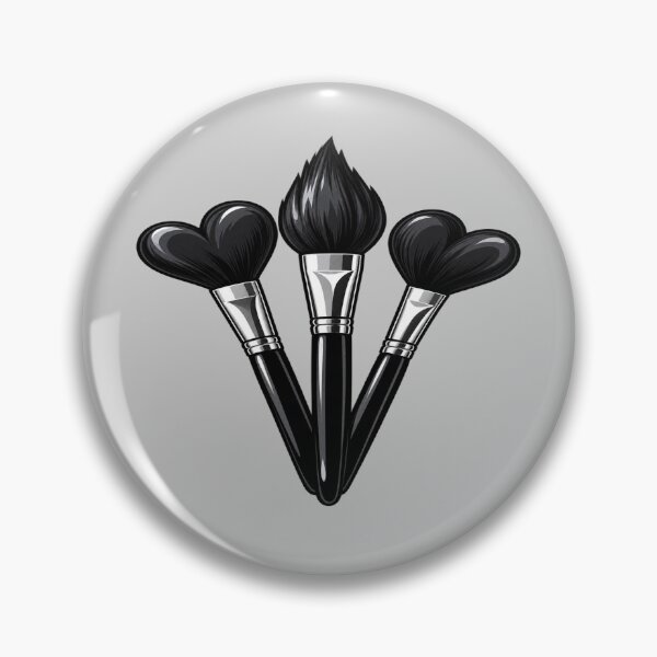 Item preview, Black Heart Makeup Brushes designed and sold by Hari Arts.