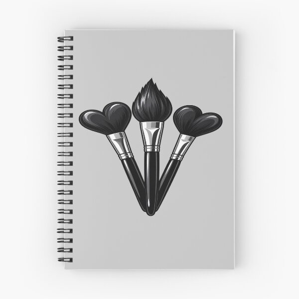 Item preview, Black Heart Makeup Brushes designed and sold by Hari Arts.