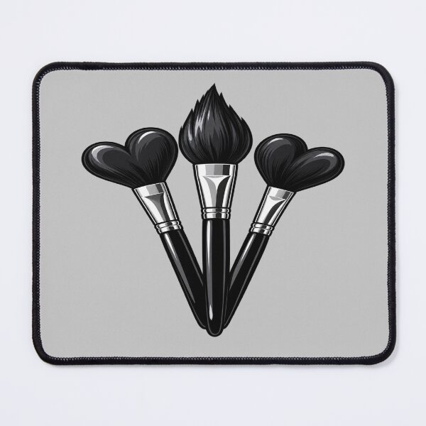 Item preview, Black Heart Makeup Brushes designed and sold by Hari Arts.