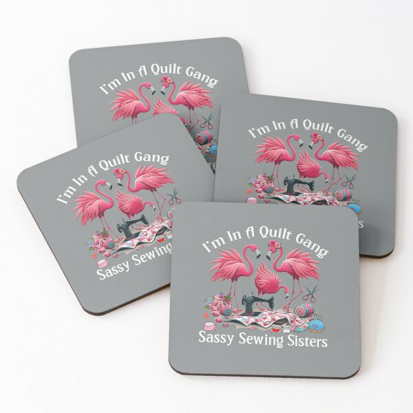 Item preview, Quilt Gang Flamingo Sassy Sewing Sisters designed and sold by roartusa.