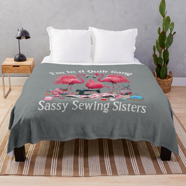 Item preview, Quilt Gang Flamingo Sassy Sewing Sisters designed and sold by roartusa.