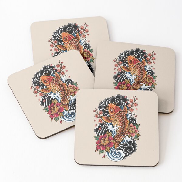 Item preview, Koi Fish Pond Tattoo designed and sold by Tnerv.