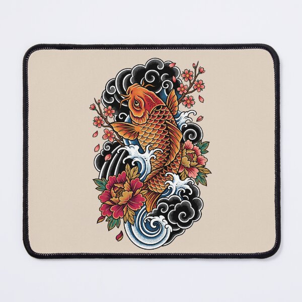 Item preview, Koi Fish Pond Tattoo designed and sold by Tnerv.