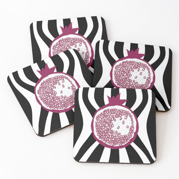 Item preview, Modern Pomegranate Rosh Hashanah Art Abstract Stripes Shana Tova designed and sold by photossmirnov.
