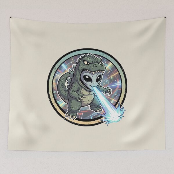 Item preview, Alien in Godzilla Suit Breathing Atomic Beam designed and sold by Sunkhung.