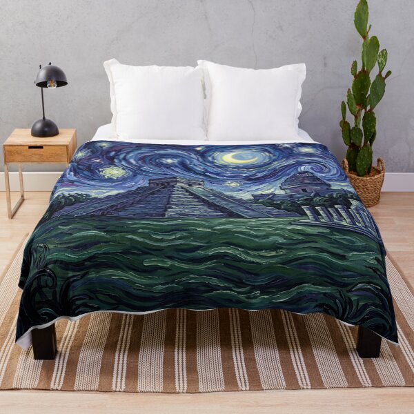 Item preview, Chichen Itza Starry Night Historical Landscape designed and sold by Bad-Decisions-Designs.