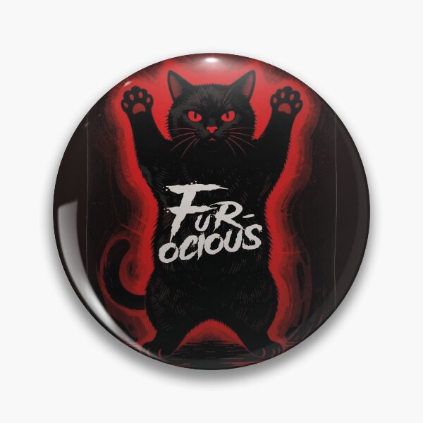 Item preview, Funny Fur-ocious Black Cat Spooky Aura designed and sold by WildArtIT.