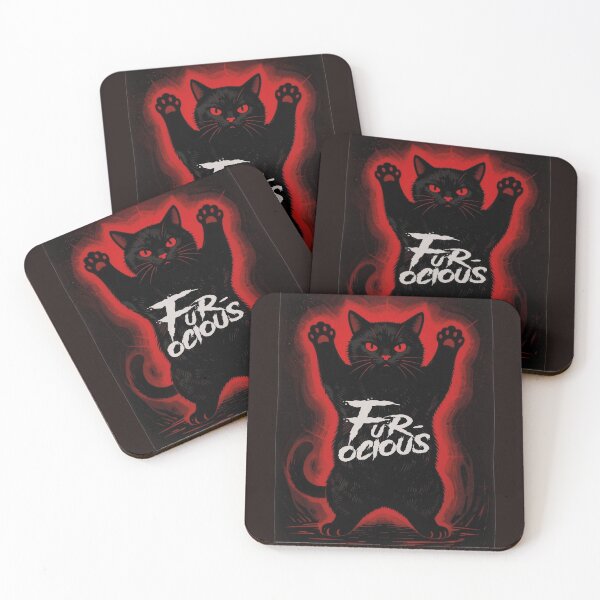 Item preview, Funny Fur-ocious Black Cat Spooky Aura designed and sold by WildArtIT.