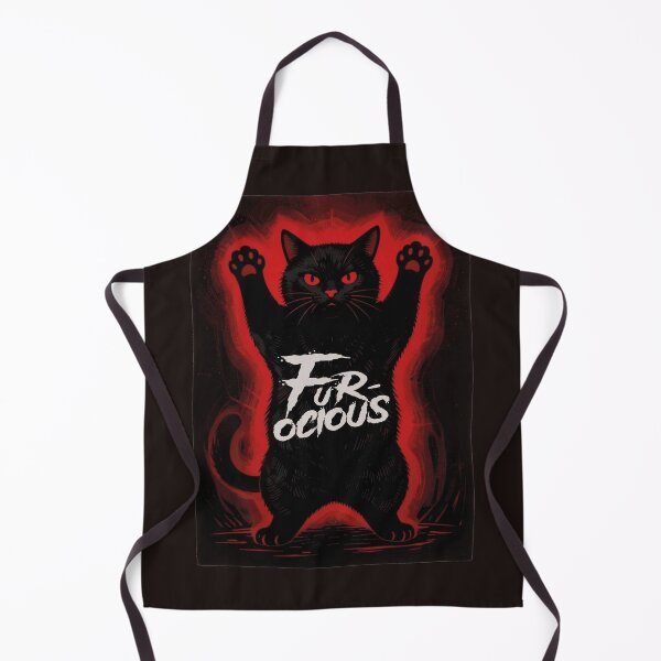 Item preview, Funny Fur-ocious Black Cat Spooky Aura designed and sold by WildArtIT.