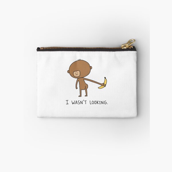 Item preview, Funny Monkey Banana Meme I Wasn't Looking designed and sold by MonkiFlipp.
