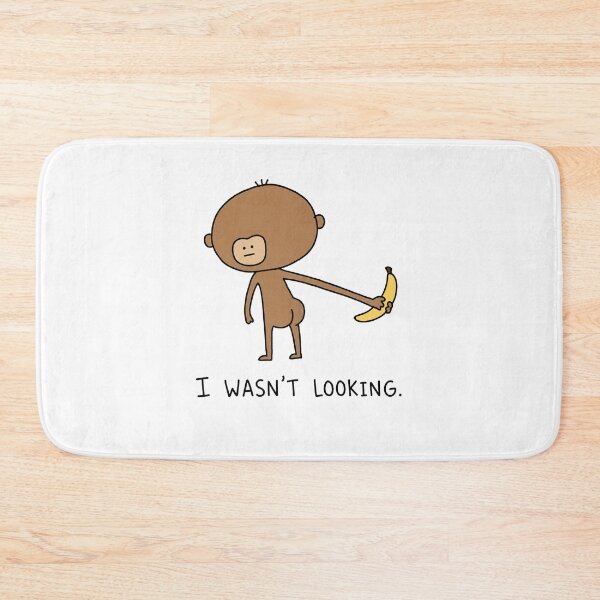 Item preview, Funny Monkey Banana Meme I Wasn't Looking designed and sold by MonkiFlipp.