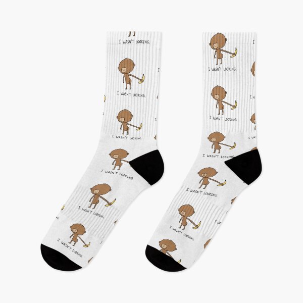 Item preview, Funny Monkey Banana Meme I Wasn't Looking designed and sold by MonkiFlipp.