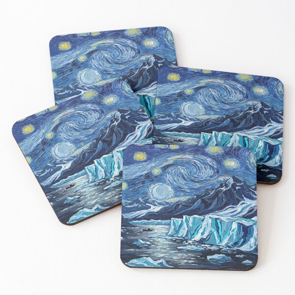 Item preview, Glacier Bay Alaska Starry Night Landscape designed and sold by Bad-Decisions-Designs.