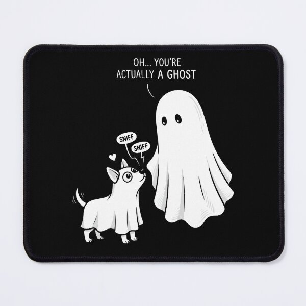 Item preview, Boo-P Funny Halloween Ghost Dog Booping Nose Design designed and sold by w66aboo.