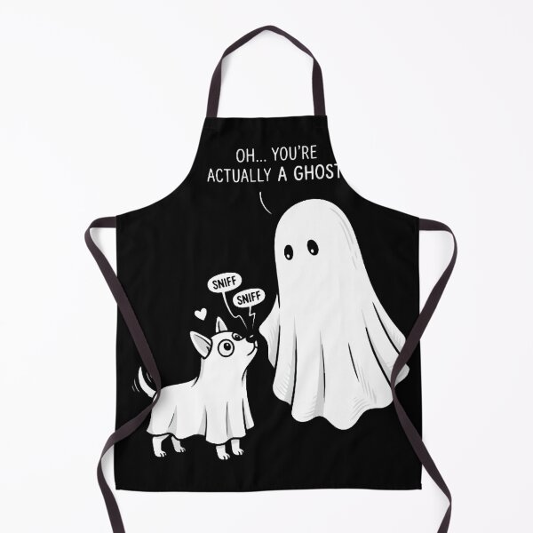 Item preview, Boo-P Funny Halloween Ghost Dog Booping Nose Design designed and sold by w66aboo.