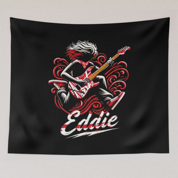 Item preview, Rock Guitarist Eddie Van Halen Fan Art-74 designed and sold by NiamhSmithCute.