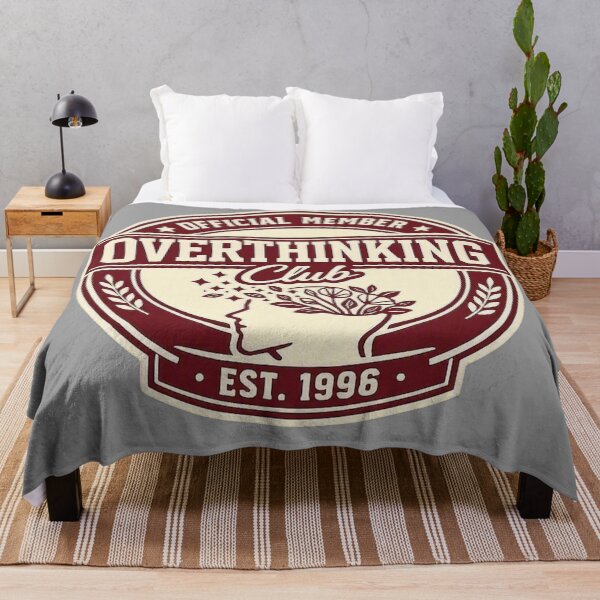 Item preview, Overthinking Club Retro Varsity Funny Mental Health designed and sold by Timeless Junction.