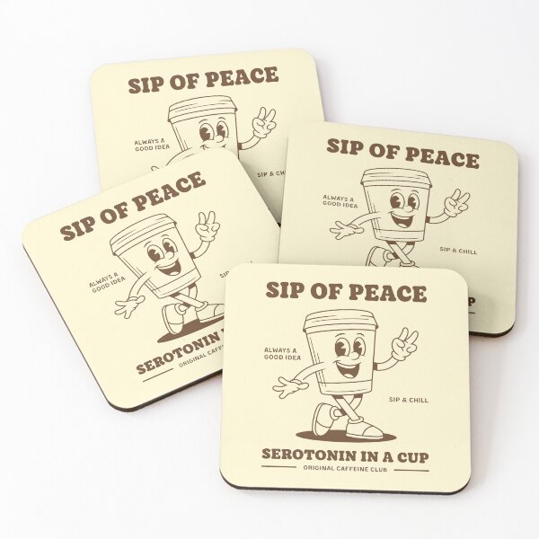 Item preview, Sip of peace coffee cartoon designed and sold by aspanguji.