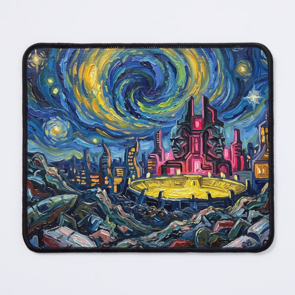 Item preview, Sakaar Grandmaster Palace Starry Night Landscape designed and sold by Bad-Decisions-Designs.