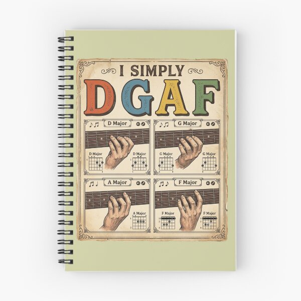 Item preview, I Simply DGAF Guitar Chords Musician Humor designed and sold by Flirt-Teez.