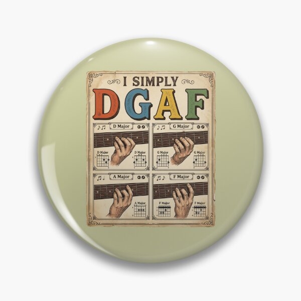 Item preview, I Simply DGAF Guitar Chords Musician Humor designed and sold by Flirt-Teez.