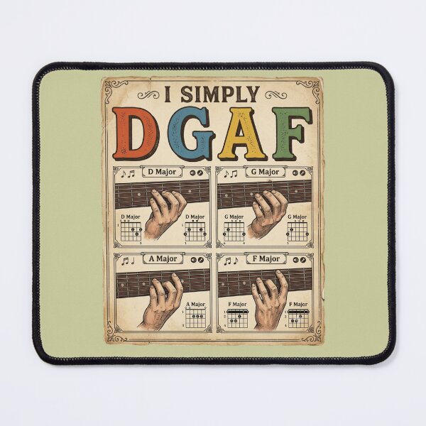 Item preview, I Simply DGAF Guitar Chords Musician Humor designed and sold by Flirt-Teez.