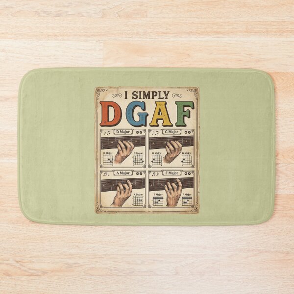 Item preview, I Simply DGAF Guitar Chords Musician Humor designed and sold by Flirt-Teez.