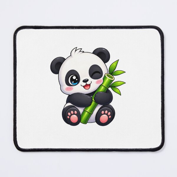 Item preview, Cute Panda Hugging Bamboo | Kawaii Panda Sticker designed and sold by Ricomin.