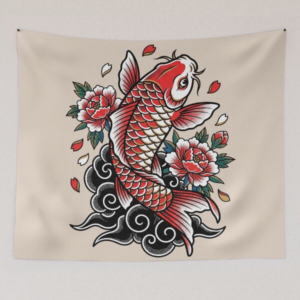 Item preview, Red Koi Fish Tattoo designed and sold by Tnerv.