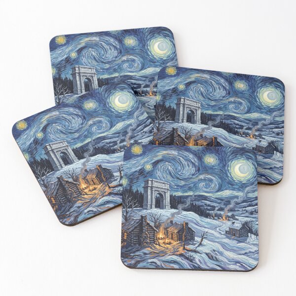 Item preview, Valley Forge Starry Night Historical Landscape designed and sold by Bad-Decisions-Designs.