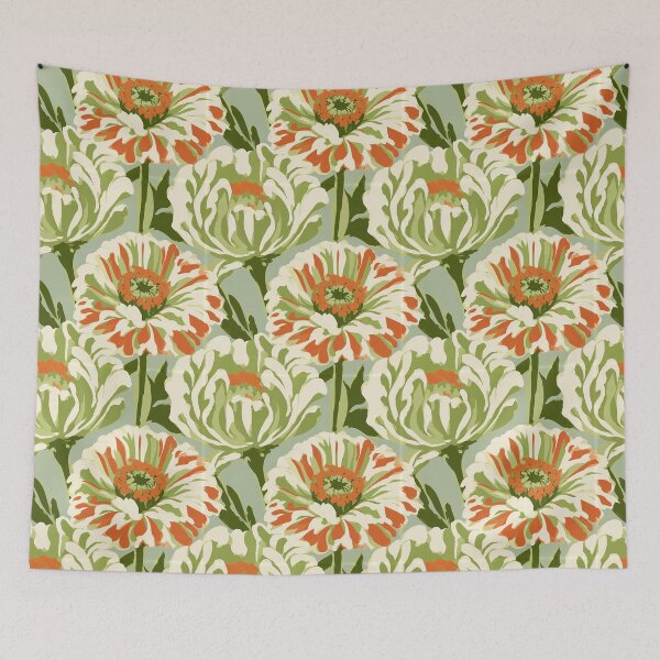 Item preview, Classic Zinnia Print  - Flower Bouquet Pattern - Birthday Gifts For Husband designed and sold by RoyalStarsPatts.