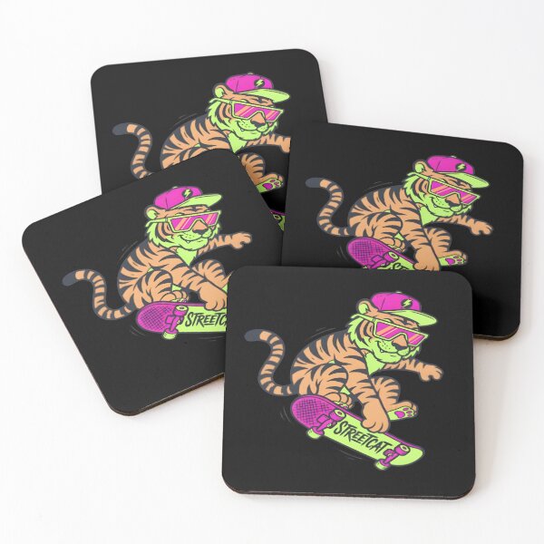 Item preview, Cool Skater Tiger Streetwear Skateboarding Graphic Art designed and sold by DailySparks.