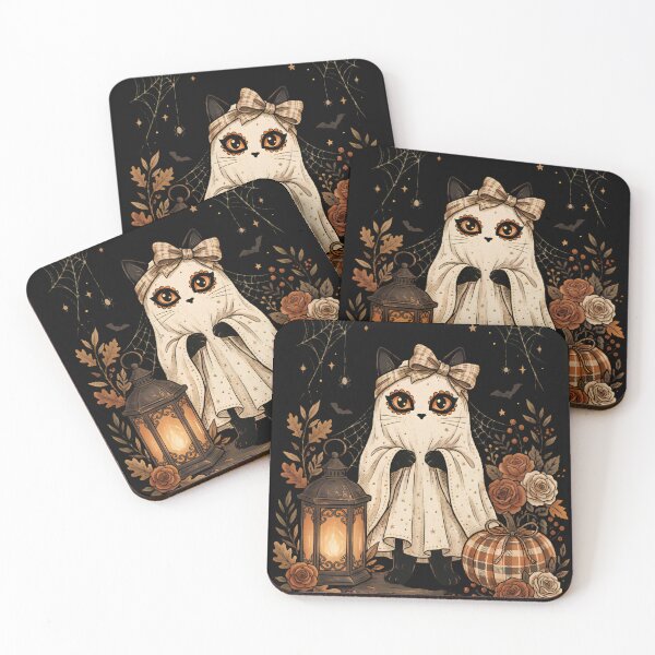Item preview, Boho Floral Ghost with Bow - Cute Halloween Design designed and sold by w66aboo.