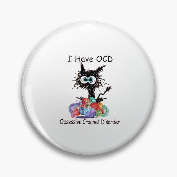 Item preview, OCD Crochet Cat Funny Yarn Lover designed and sold by roartusa.