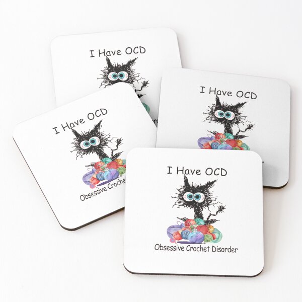 Item preview, OCD Crochet Cat Funny Yarn Lover designed and sold by roartusa.