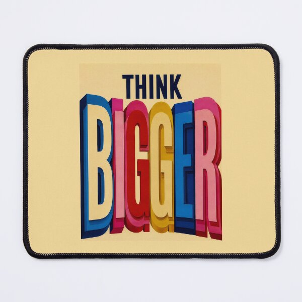 Item preview, Think Bigger Colorful Motivational Typography designed and sold by AndyGordon125.