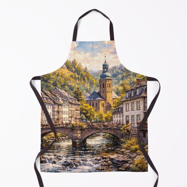 Item preview, A painting of Monschau, Germany – A Beautiful town in Europe. designed and sold by GalleryKauffeld.