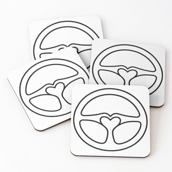 Item preview, Steering Wheel Heart Line Art - Minimalist Driving Lover Gift designed and sold by Haque Desigens.