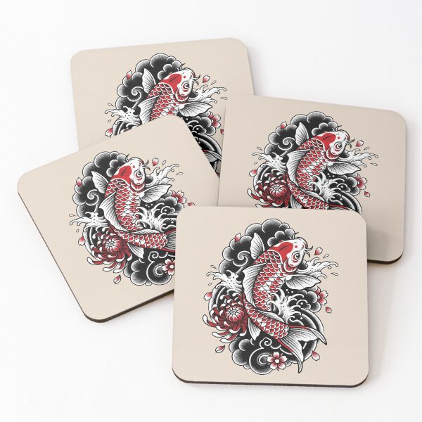 Item preview, Red Koi Fish Tattoo designed and sold by Tnerv.