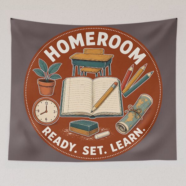 Item preview, Homeroom Ready Set Learn Vintage Badge designed and sold by MOCH- ART.