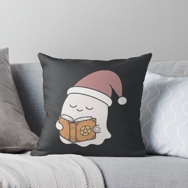 Item preview, Cute Reading Ghost with Spell Book | Soft Spooky Bookworm designed and sold by suncorner28.