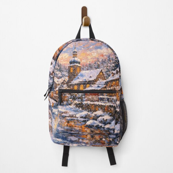 Item preview, Monschau in Germany painting – a winter scene in this beautiful European place. designed and sold by GalleryKauffeld.