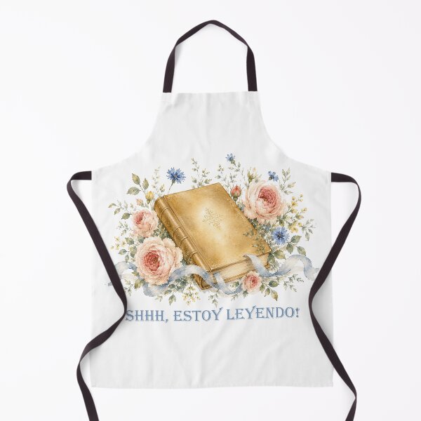 Item preview, Shhh Estoy leyendo Spanish Floral watercolor Book lover designed and sold by Anne Londez Studio.