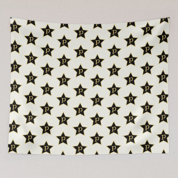 Item preview, Star Monogram P Gold Black designed and sold by Jeallan Designs.