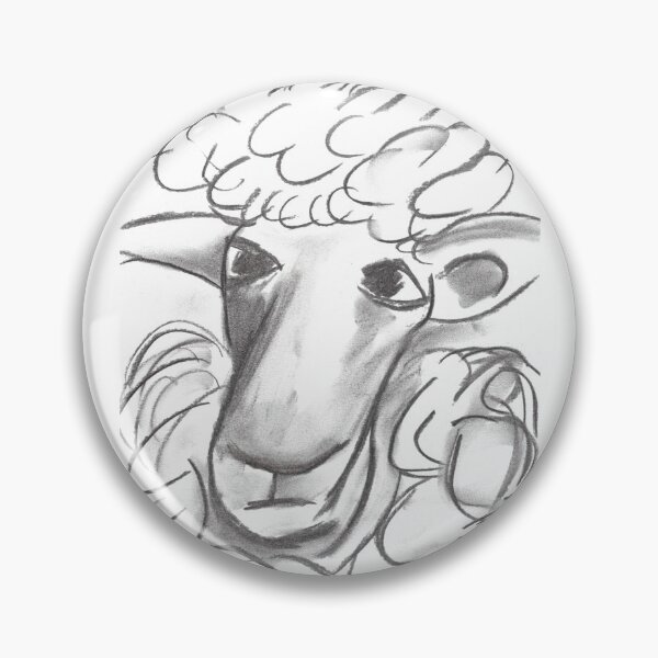 Item preview, Sheep with Mini Plie, Charcoal designed and sold by Anke‘s Bazaar.
