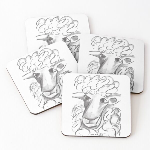 Item preview, Sheep with Mini Plie, Charcoal designed and sold by Anke‘s Bazaar.