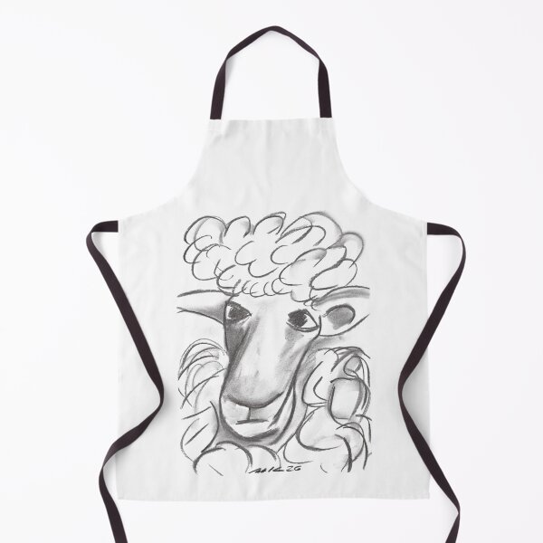 Item preview, Sheep with Mini Plie, Charcoal designed and sold by Anke‘s Bazaar.