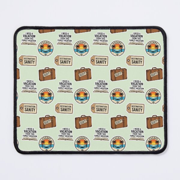 Item preview, Funny Travel Sticker Pack Vacation Paradox Family Trip Luggage Tag Art designed and sold by Artemis & Woven Collective.